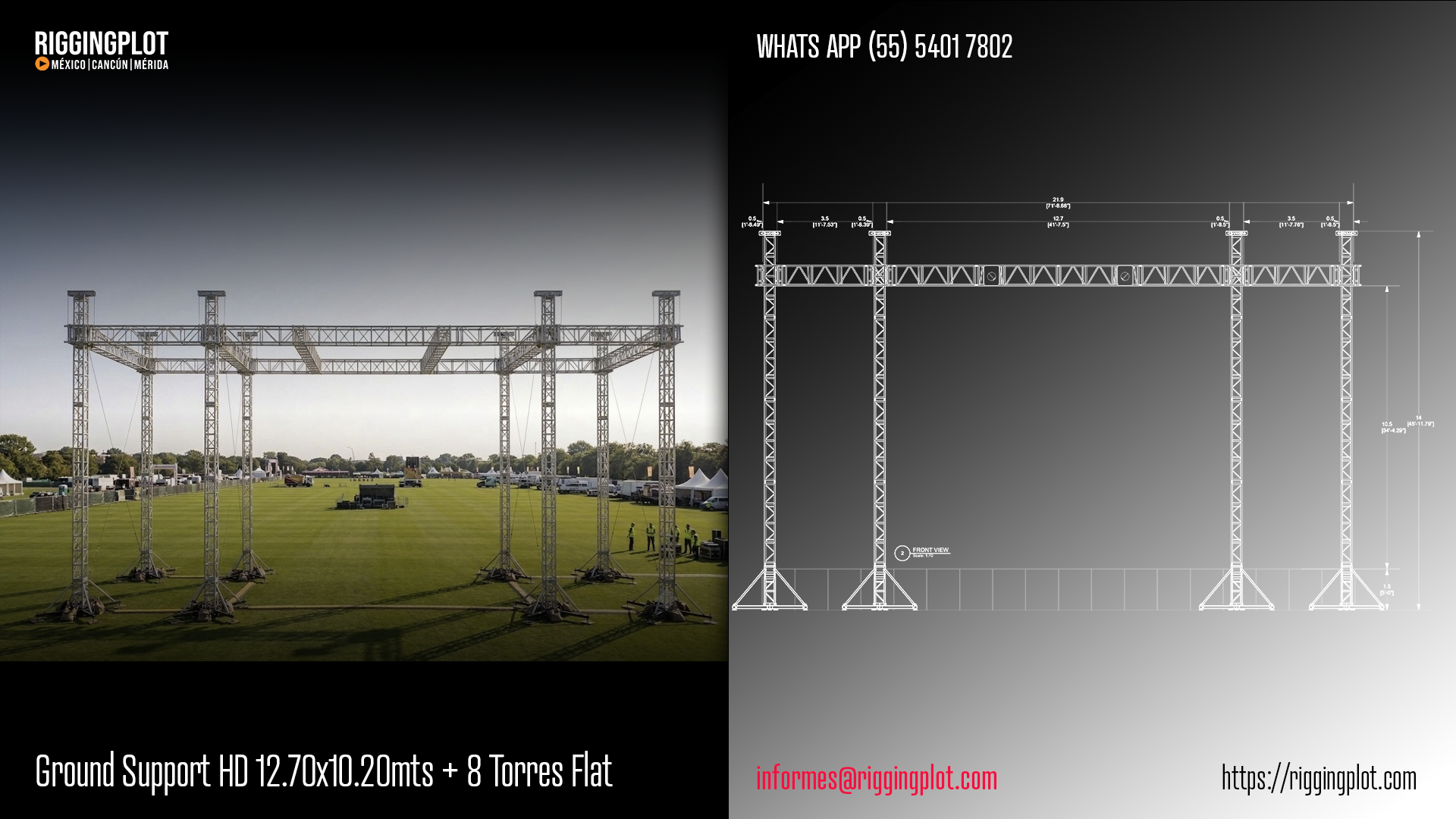 ficha técnica ground support hd riggingplot MÉRIDA